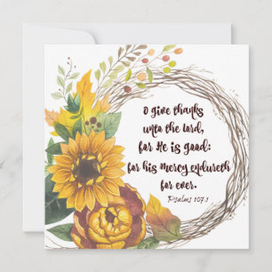 Happy thanksgiving med KJV-bibelVerse Julkort
