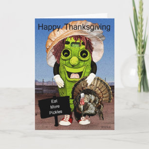 Happy thanksgiving med kortet för helgkort