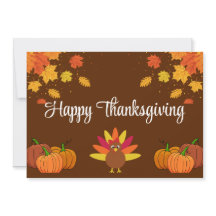 Happy thanksgiving med Löv, pumpor och Turkiet