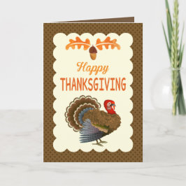 Happy thanksgiving med Turkiet-kort Helgkort