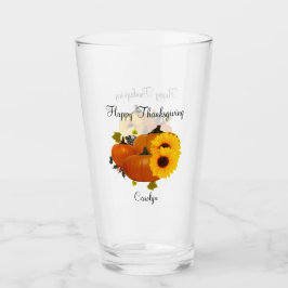Happy thanksgiving Middag Party Tumblers & Glass Glaskopp