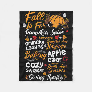 Happy thanksgiving minskar för pumpkin Spice Fleecefilt