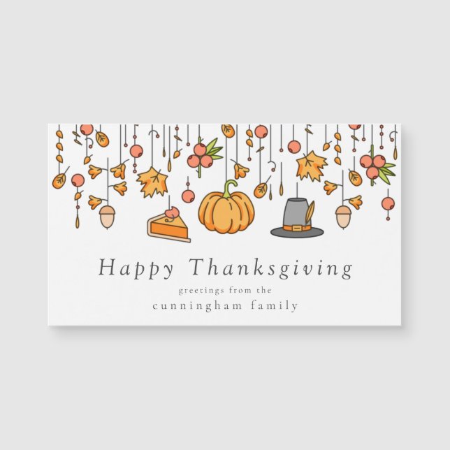Happy thanksgiving Modern enkel Chic (Framsida)