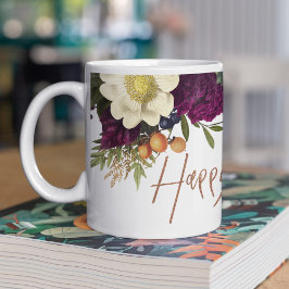 Happy thanksgiving moderna höstfallsvecka Thanksgi Kaffemugg