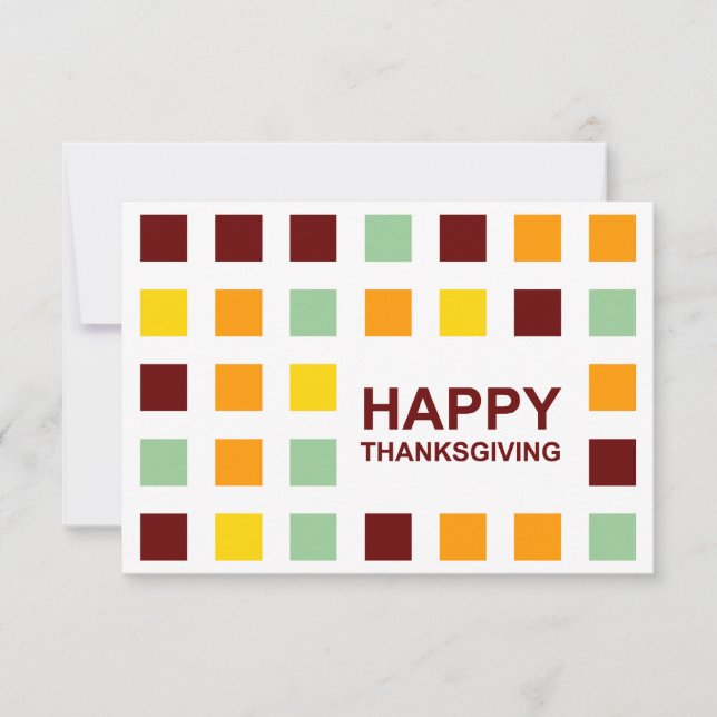 happy thanksgiving (modet kvadrerar), inbjudningar (Framsida)
