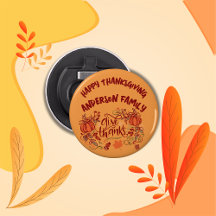 Happy thanksgiving Monogrammed Namn |