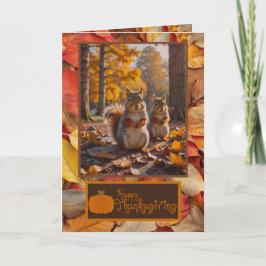 Happy thanksgiving-muntorrt ekorrekort tack kort