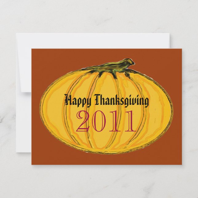 Happy thanksgiving: MUSEUM Zazzle-gåvor Julkort (Framsida)