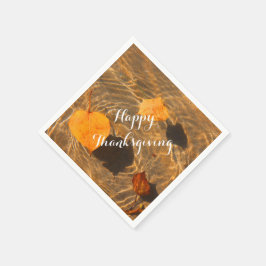 Happy thanksgiving Napkins by RoseWrites Pappersservett