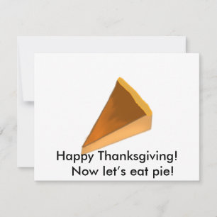 happy thanksgiving! Nu äter vi paj! Julkort