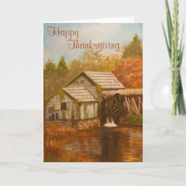 Happy thanksgiving Old Mill Helgkort