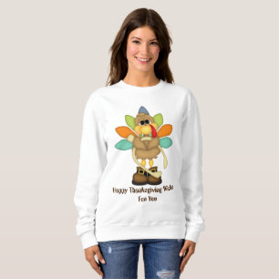Happy thanksgiving önskemål kalkontröja t shirt