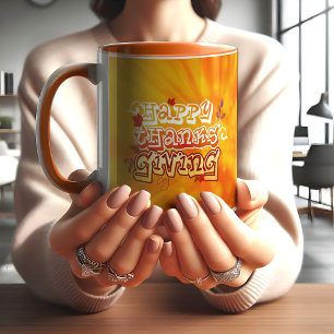 happy thanksgiving-orangen MUGG