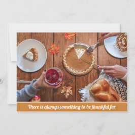 Happy thanksgiving Paj Vin Funny Typografi, platta Julkort