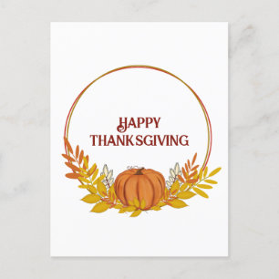 Happy thanksgiving Pampkin Vykort