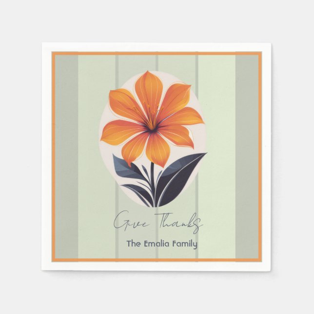 Happy thanksgiving Papper Pappersservett (Framsidan)