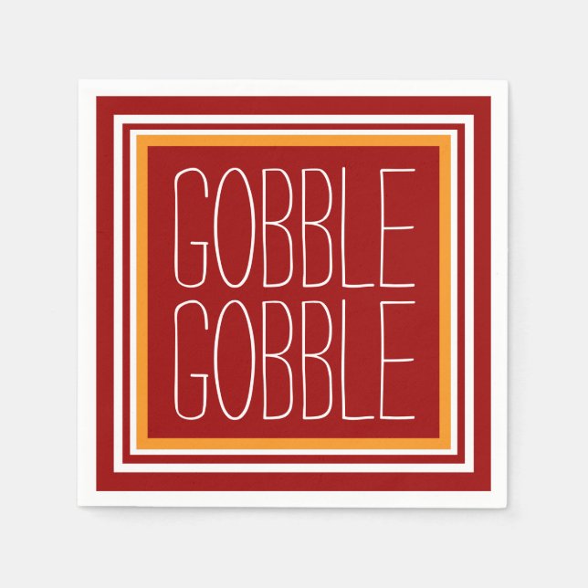 Happy thanksgiving pappersservett (Framsidan)