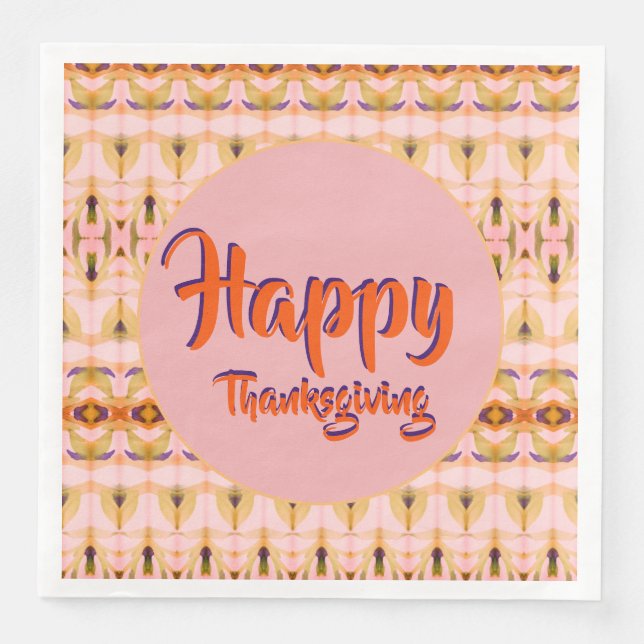 Happy thanksgiving pappersservett (Framsida)