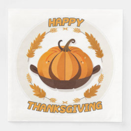 happy thanksgiving pappersservett