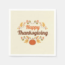 Happy thanksgiving Pappersservett