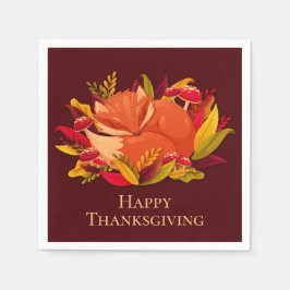 Happy thanksgiving pappersservett