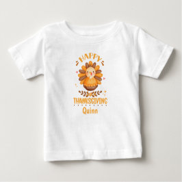 Happy thanksgiving Personlig Baby T-Shirt