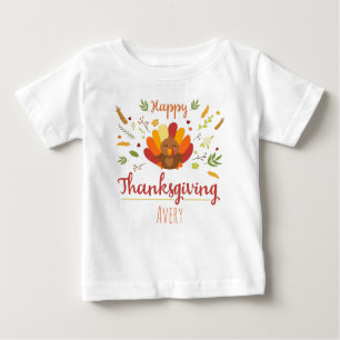 Happy thanksgiving Personlig namn T Shirt