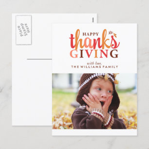 Happy thanksgiving Photo Helg Vykort