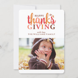 Happy thanksgiving Photo Julkort