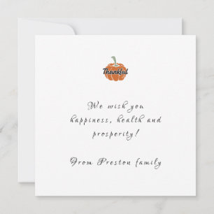 Happy thanksgiving-platta kort