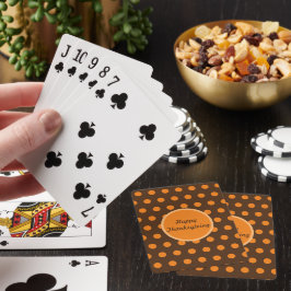 Happy thanksgiving Polka-prickkort (Brown) Casinokort