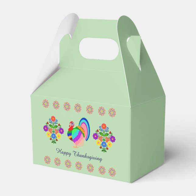 Happy thanksgiving. Polska designblommor. Presentaskar (Framsidan Sidan)