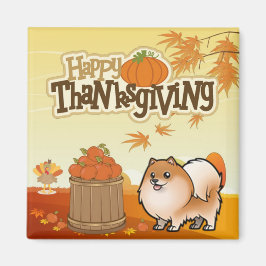 Happy thanksgiving Pommern Magnet