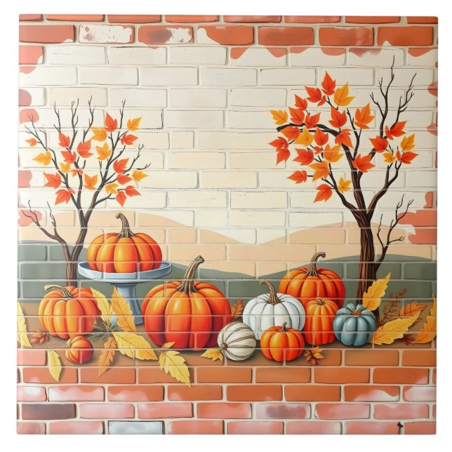 Happy thanksgiving Popular Fall Kakelplatta (Framsidan)
