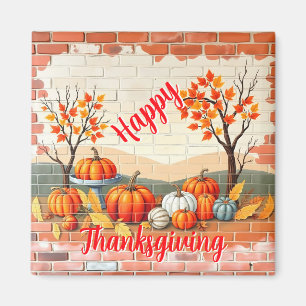 Happy thanksgiving Popular Fall Magnet