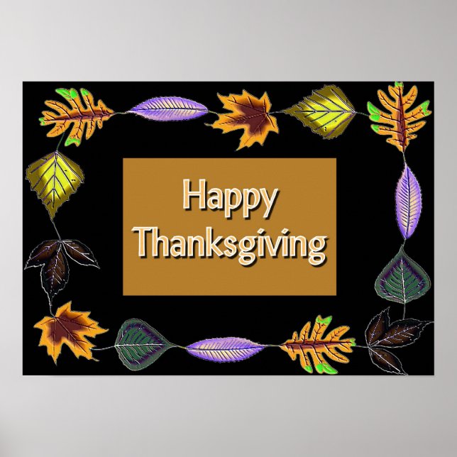 Happy thanksgiving poster (Framsidan)