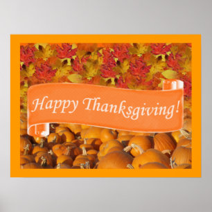 Happy thanksgiving poster