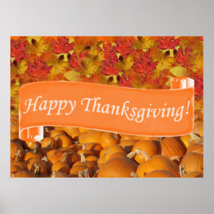 happy thanksgiving poster