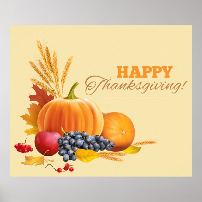 Happy thanksgiving Poster (Framsidan)