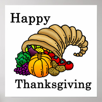 Happy thanksgiving poster