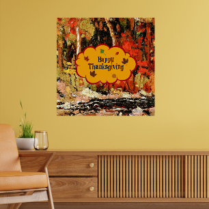 Happy thanksgiving poster