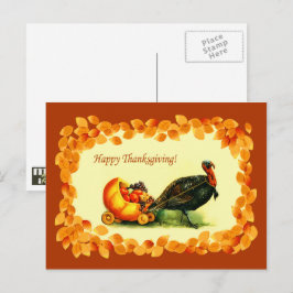 Happy thanksgiving. Postkort för vintagens utformn Helg Vykort