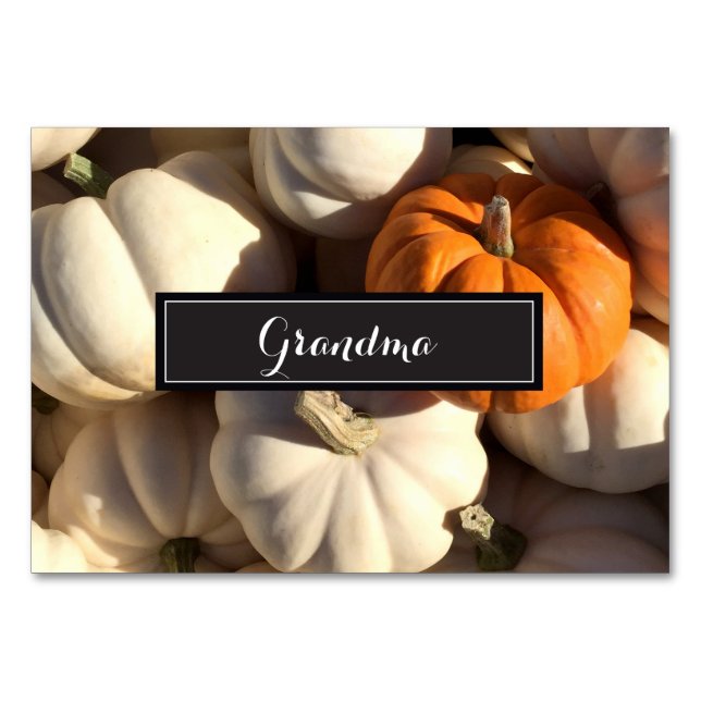 Happy thanksgiving, Pumpkin-foto Bordsnummer (Framsidan)