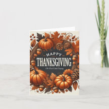 Happy thanksgiving Pumpkin Höst löv Wandefrand