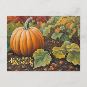 Happy thanksgiving Pumpkin i Garden Helg Vykort