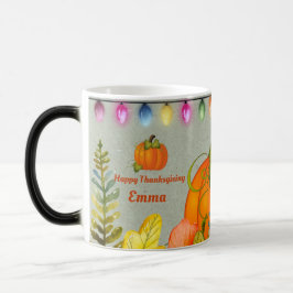 Happy thanksgiving Pumpkin Löv Fall Festival Magisk Mugg