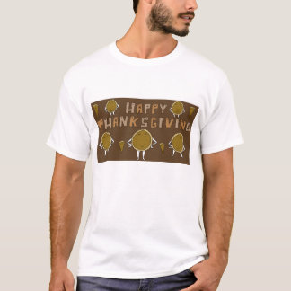 Happy thanksgiving Pumpkin Paj Tecknad Shirt T Shirt