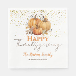 Happy thanksgiving Pumpkin Pappersservett