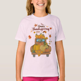 Happy Thanksgiving Pumpkin Truck | Cozy Autumn T Shirt