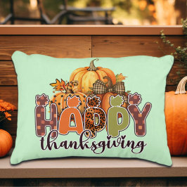 Happy thanksgiving Pumpkins Prydnadskudde